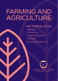 Agriculture and Farming Poster