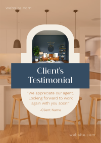 Clean Real Estate Testimonial Flyer