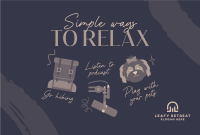 Cute Relaxation Tips Pinterest Cover Image Preview