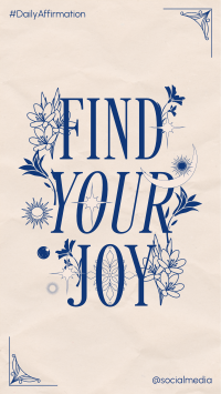 Celestial Find Joy Quote Facebook Story