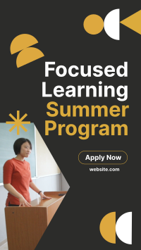 Summer Learning Shapes Instagram Reel Image Preview