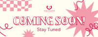 Coming Soon Curly Lines Facebook Cover Image Preview