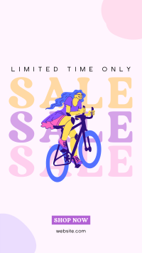 Pedal Your Way Sale TikTok Video Design