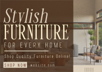 Stylish Quality Furniture Postcard Image Preview