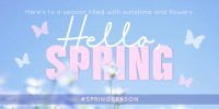 Spring Greeting Quote Twitter Post