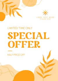 Organic Abstract Special Offer Poster