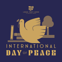 Simple Peace Day Instagram Post Design