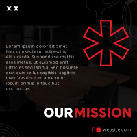 Mission Asterisk Linkedin Post Design