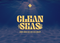 Clean Seas For Tomorrow Postcard