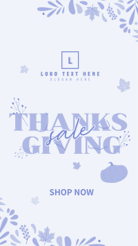 Thanksgiving Autumn Sale Instagram Reel Design