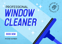 Window Wiper Postcard Design