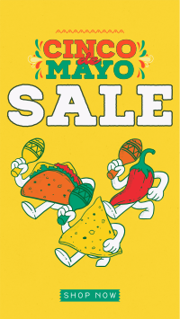 Cinco De Mayo Mascot Sale Instagram Story