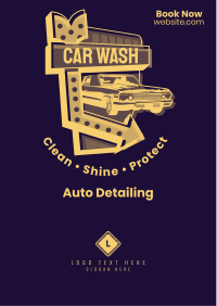 Car Wash Signage Flyer