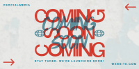 Contemporary Coming Soon Twitter Post Design