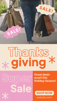 Super Sale this Thanksgiving Instagram Reel