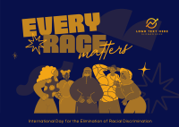 Every Race Matters Postcard Image Preview