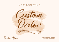 Brush Custom Order Postcard