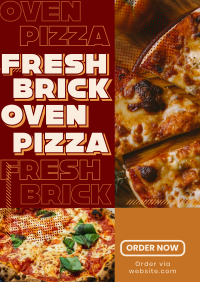 Yummy Brick Oven Pizza Poster