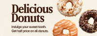 Minimalist Donut Deals Facebook Cover Image Preview