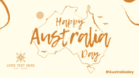 Australia Sketch Map Facebook Event Cover