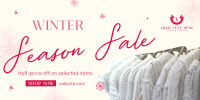 Winter Fashion Sale Twitter Post