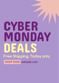 Quirky Cyber Monday Poster