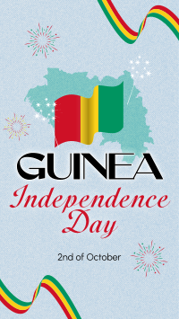 Guinea Independence Day Ribbon Instagram Reel Image Preview