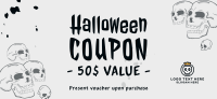 Halloween Skulls Sale Gift Certificate