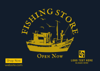 Fishing Store Postcard