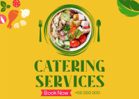 Catering Food Variety Postcard
