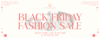 Minimalist Black Friday Fashion Facebook Cover Image Preview