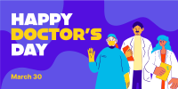 Happy Doctor's Day Twitter Post Design