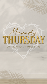 Minimalist Maundy Thursday Instagram Reel Image Preview