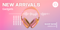 Girly Headphone Twitter Post