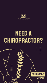 Book Chiropractor Services Facebook Story