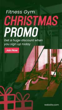 Christmas Gym Promo Instagram Story Design