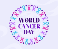 Cancer Day Ribbon Facebook Post