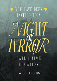 Night of Terror Party Poster