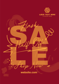 Doodly Generic Flash Sale Poster