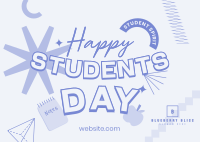 Happy Students Day Postcard