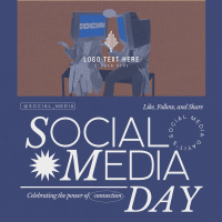 Modern Social Media Day Linkedin Post Design