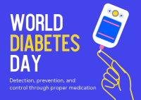 Diabetes Day Postcard