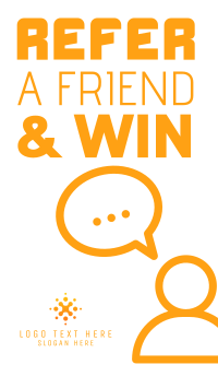 Refer a friend & win Instagram Story