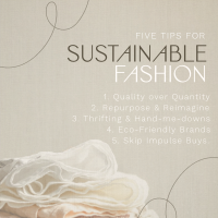 Chic Sustainable Fashion Tips Linkedin Post Design