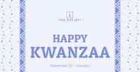 Kwanzaa Cultural Pattern Facebook Ad