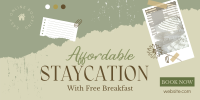  Affordable Staycation  Twitter Post