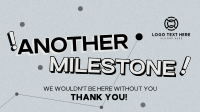 Minimalist Company Milestone Facebook Event Cover