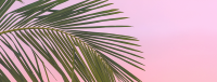 Pink Tropical Palms Facebook Cover