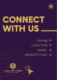 Corporate Connect With Us Flyer Design