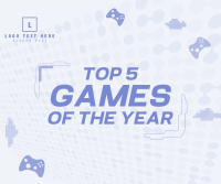 Top games of the year Facebook Post